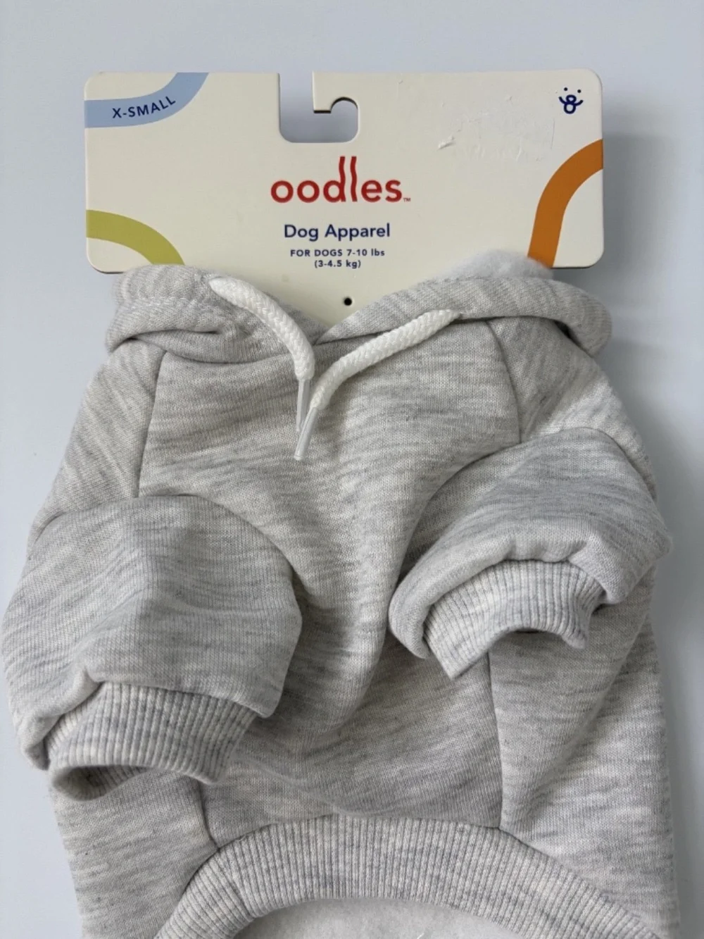 NEW Oodles Dog Apparel XS Rainbow Lightning Bolt Sweatshirt 7-10 lbs